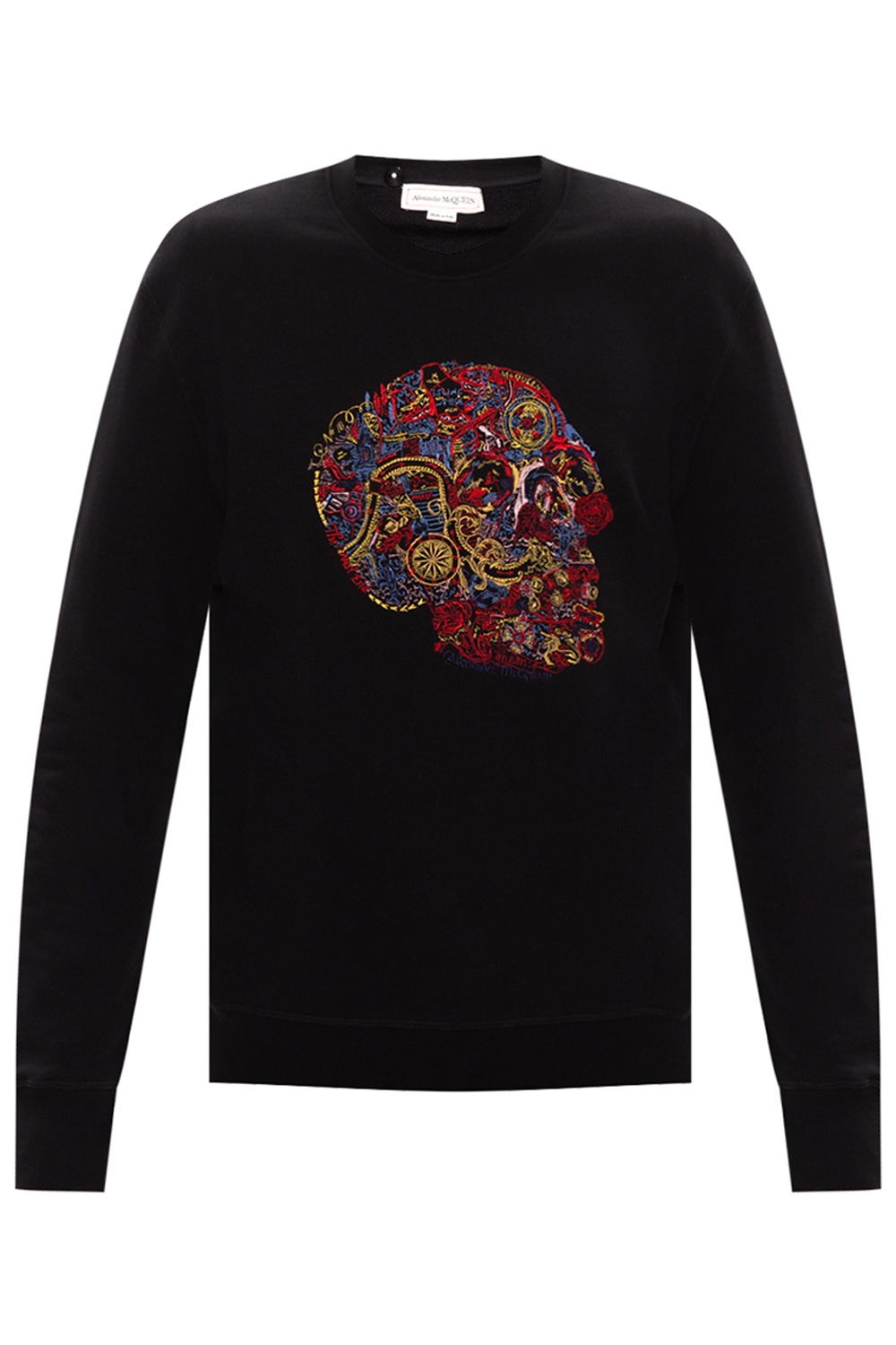 Men s Clothing Alexander McQueen Centre Embroidered Grafitti